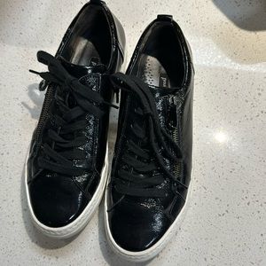 Paul Green Black Patent Sneakers 9